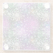 Vivid Spotty Pattern Glazen Onderzetter (Achterkant)