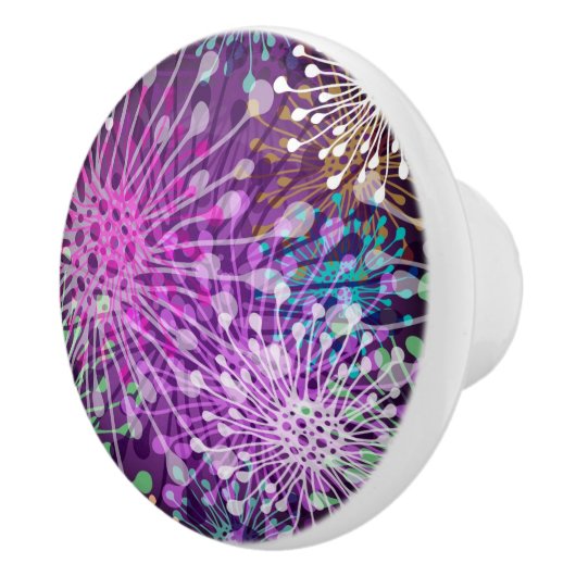 Vivid Spotty Pattern Keramische Knop (Rechts)