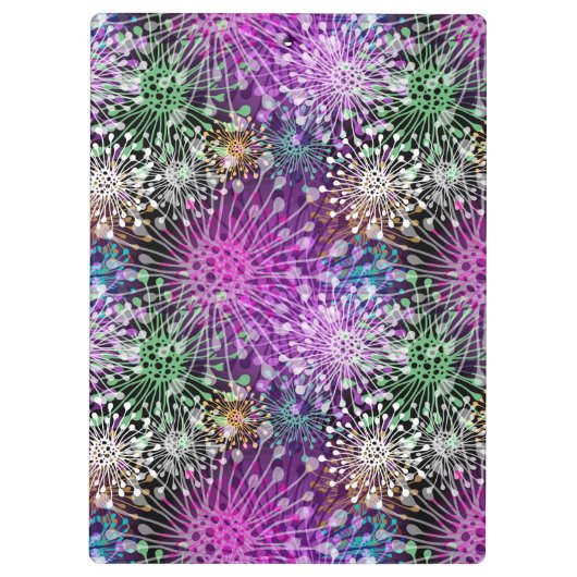 Vivid Spotty Pattern Klembord (Achterkant)