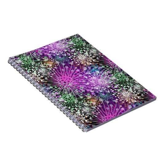 Vivid Spotty Pattern Notitieboek (Rechterzijde)