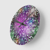 Vivid Spotty Pattern Ronde Klok (Hoek)