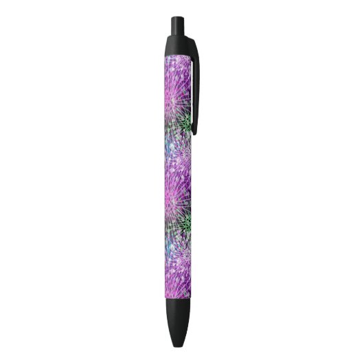 Vivid Spotty Pattern Zwarte Inkt Pen (Achterkant (Verticaal))