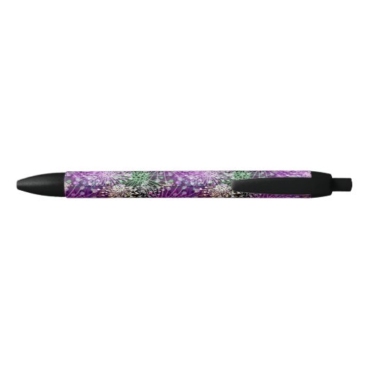 Vivid Spotty Pattern Zwarte Inkt Pen (Achterkant)