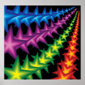 vivid star strepen poster (Voorkant)