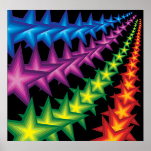 vivid star strepen poster