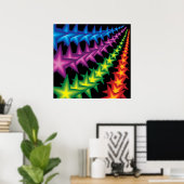 vivid star strepen poster (Thuiskantoor)