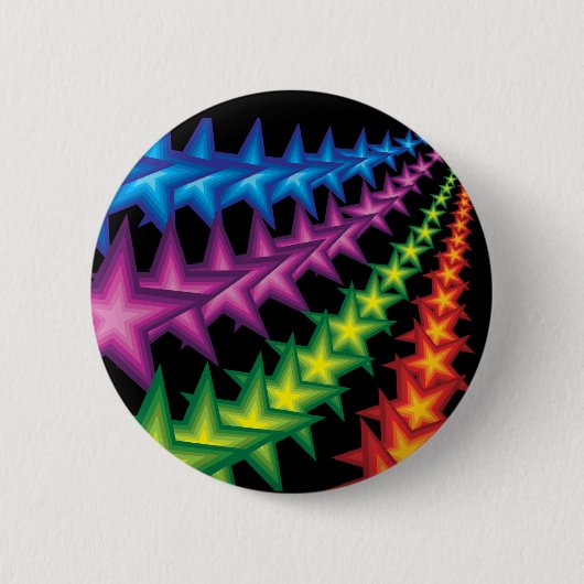 vivid star strepen ronde button 5,7 cm (Voorkant)