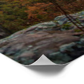 Vivid Sunrise over het wolkenmeer in het najaar Poster (Hoek)