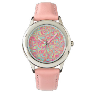 Vivid Swirls Horloge