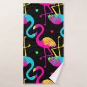 Vivid tropical, exotic hawaiian seamless pattern w badhanddoek (Badhanddoek)