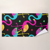 Vivid tropical, exotic hawaiian seamless pattern w badhanddoek (Badhanddoek)