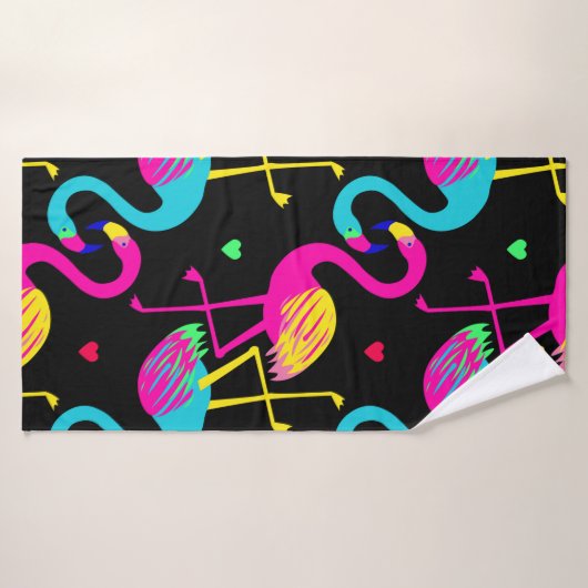 Vivid tropical, exotic hawaiian seamless pattern w badhanddoek (Badhanddoek)