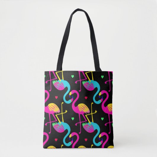 Vivid tropical, exotic hawaiian seamless pattern w tote bag (Voorkant)