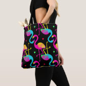 Vivid tropical, exotic hawaiian seamless pattern w tote bag (Dichtbij)