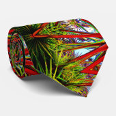 Vivid Tropical Exotic Modern Abstract Stropdas (Opgerold)