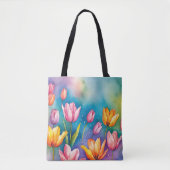Vivid Tulips Canvas tas design (Voorkant)