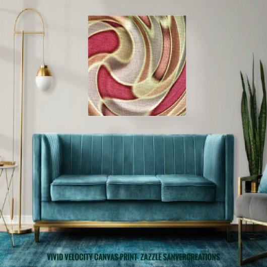 Vivid Velocity Canvas Afdruk