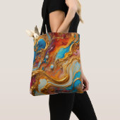 Vivid Vibes: kleurrijke schouder Canvas tas Tas (Dichtbij)