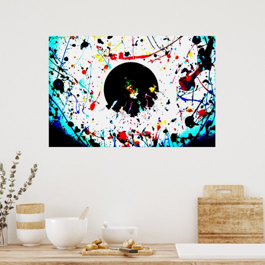 Vivid Vinyl Artistic Poster (Keuken)