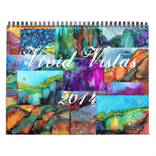 Vivid Vistas 2014 Wall Agenda Kalender