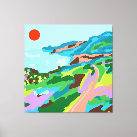 Vivid Vistas Canvas Afdruk (Voorkant)