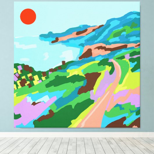 Vivid Vistas Canvas Afdruk (Insitu (Houten vloer))