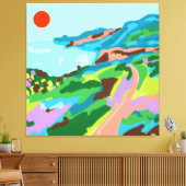 Vivid Vistas Canvas Afdruk (Insitu (Woonkamer))