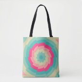 Vivid Vortex Bloom Tote Bag (Voorkant)