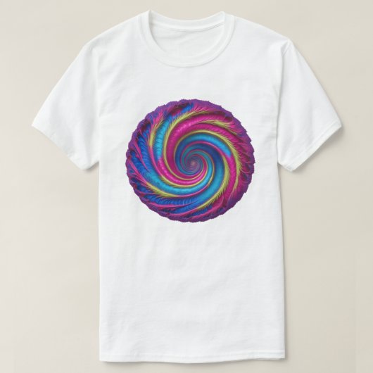 Vivid Vortex - Spiral naar psychedelische T-shirt (Design voorkant)