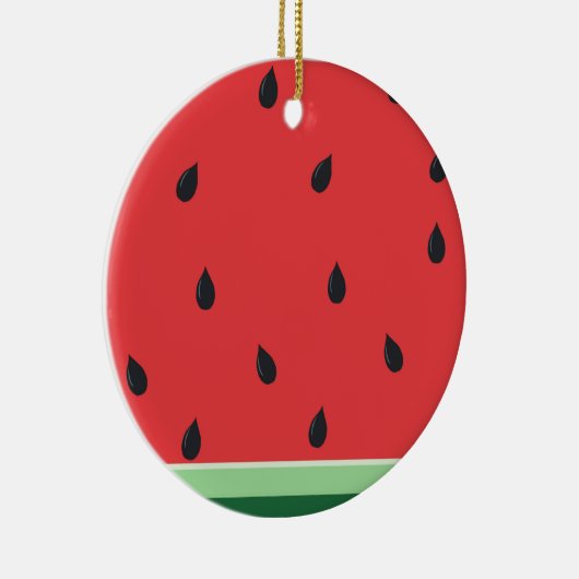 Vivid Watermelon Keramisch Ornament (Rechts)