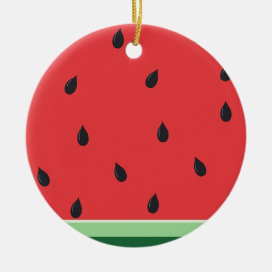 Vivid Watermelon Keramisch Ornament (Voorkant)