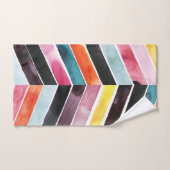 Vivid Waterverf Chevron I Bad Handdoek (Handdoek)