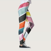 Vivid Waterverf Chevron I Leggings (Rechts)