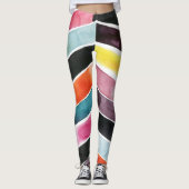 Vivid Waterverf Chevron I Leggings (Voorkant)