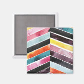 Vivid Waterverf Chevron I Magneet (Voorkant / Achterkant)
