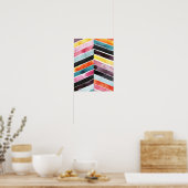Vivid Waterverf Chevron I Poster (Keuken)