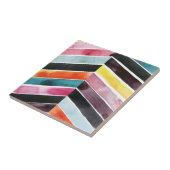 Vivid Waterverf Chevron I Tegeltje (Zijkant)