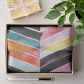 Vivid Waterverf Chevron I Tissuepapier (Geschenk)
