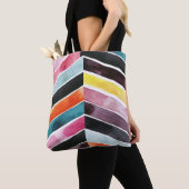 Vivid Waterverf Chevron I Tote Bag (Dichtbij)