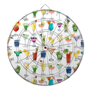Vivid Waterverf Cocktail Pattern Canvas tas Dartbord