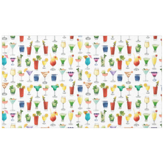 Vivid Waterverf Cocktail Pattern Canvas tas Tafelkleed