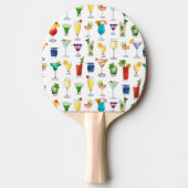 Vivid Waterverf Cocktail Pattern Canvas tas Tafeltennisbatje (Voorkant)