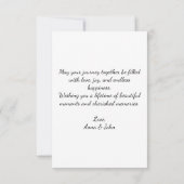 Vivid Waterverf Poppies Wedding Gefeliciteerd Kaart (Achterkant)