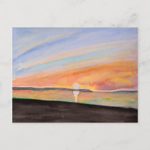 Vivid Waterverf Sunrise Briefkaart