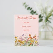 Vivid Wildbloemen Briefkaart (Staand voorkant)