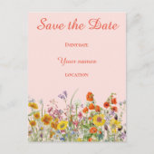 Vivid Wildbloemen Briefkaart (Voorkant)