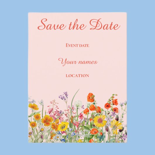 Vivid Wildbloemen Briefkaart