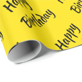 Vivid Yellow Cadeaupapier (Rol Hoek)