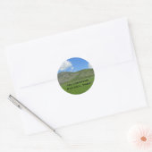 Vivid Yellowstone Landscape Photo National Park Ronde Sticker (Envelop)