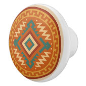 Vivid Zapotec Diamond Geometry Cabinet Knop Pull (Rechts)